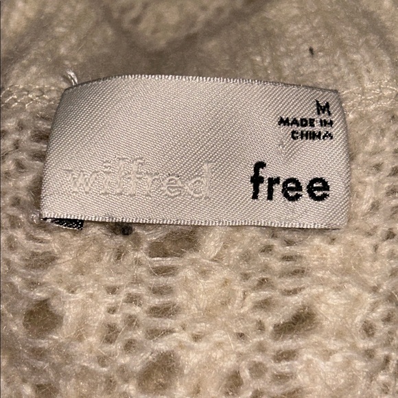 NWOT Aritzia Wilfred Free Fortune Alpaca knit cardigan in cream colour medium - Picture 5 of 7